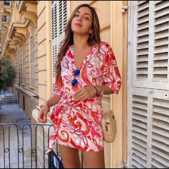 PRINTED MINI DRESS - Picture 5 of 16